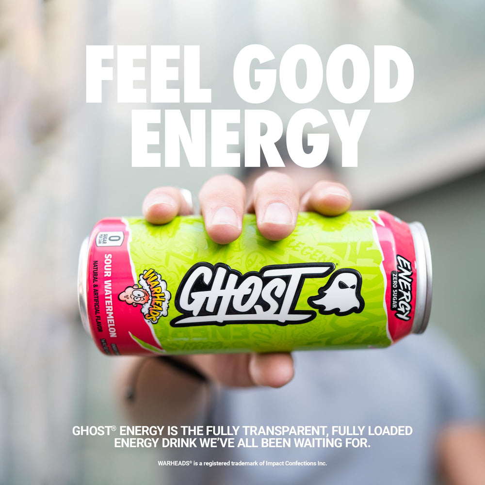 GHOST Warheads Sour Watermelon close label detail highlighting full ingredient transparency