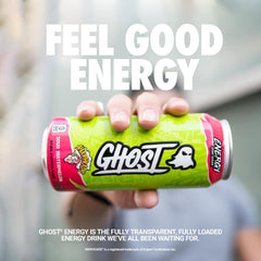 GHOST Warheads Sour Watermelon close label detail highlighting full ingredient transparency