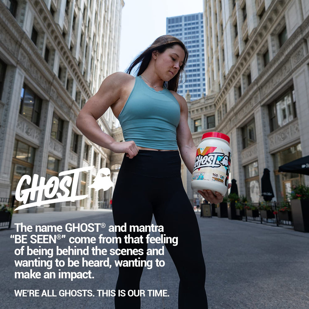 GHOST protein added to breakfast bowl showing versatile recipe benefit
