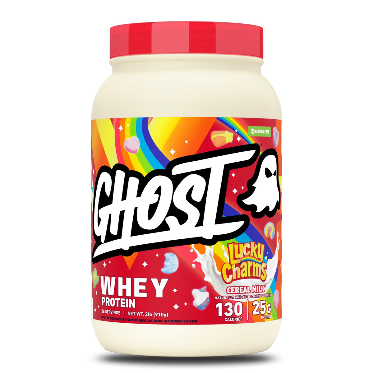GHOST front packaging showing tub design and flavor benefits