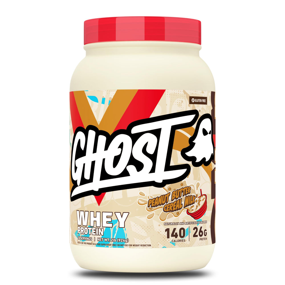 GHOST tub front view showing branding and 26g protein benefit