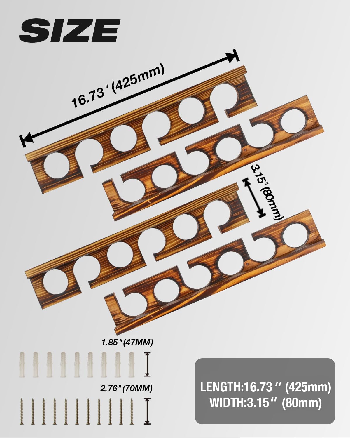 Ghosthorn ceiling-mounted rack storing rods overhead for efficient use
