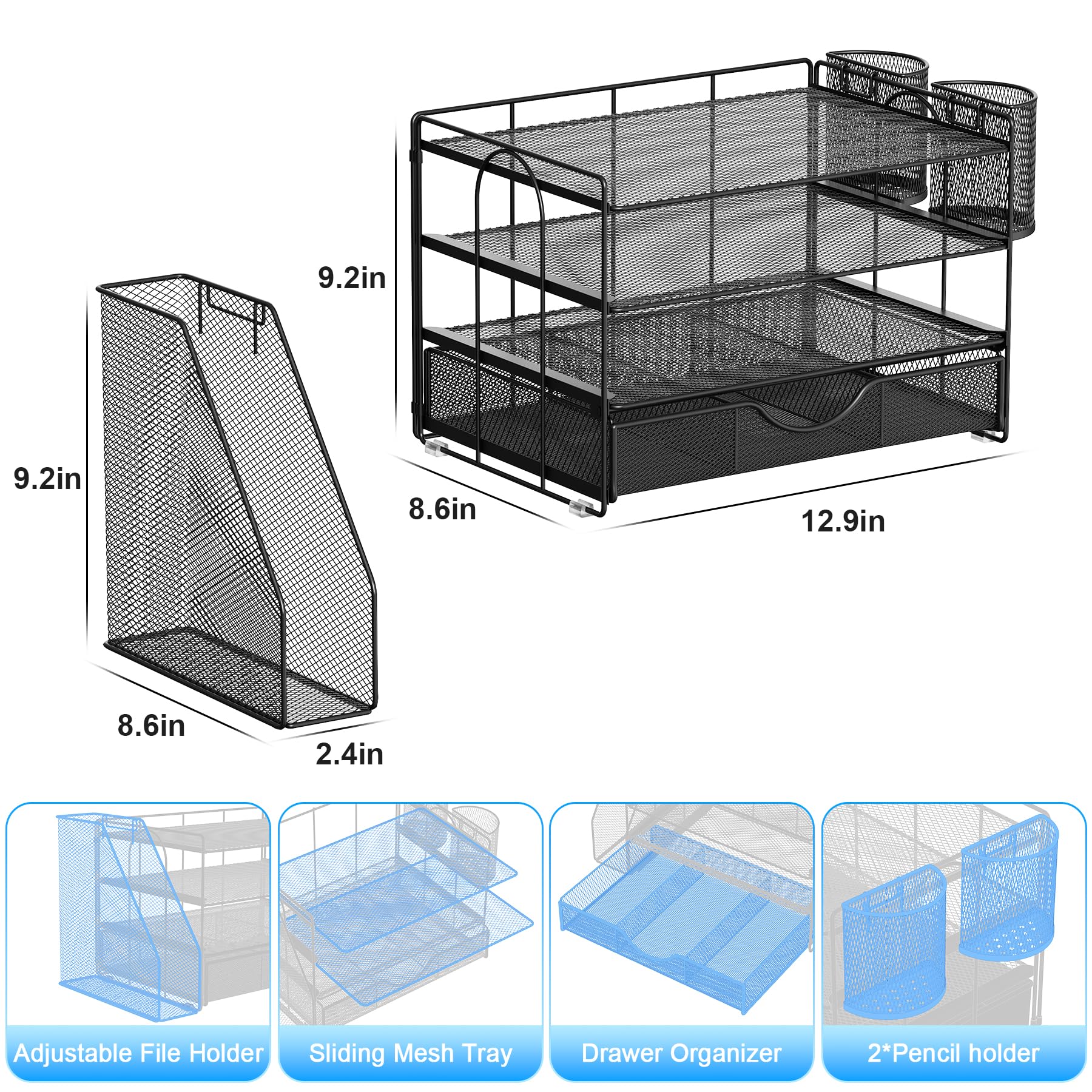 gianotter side profile highlighting stacked trays for projects