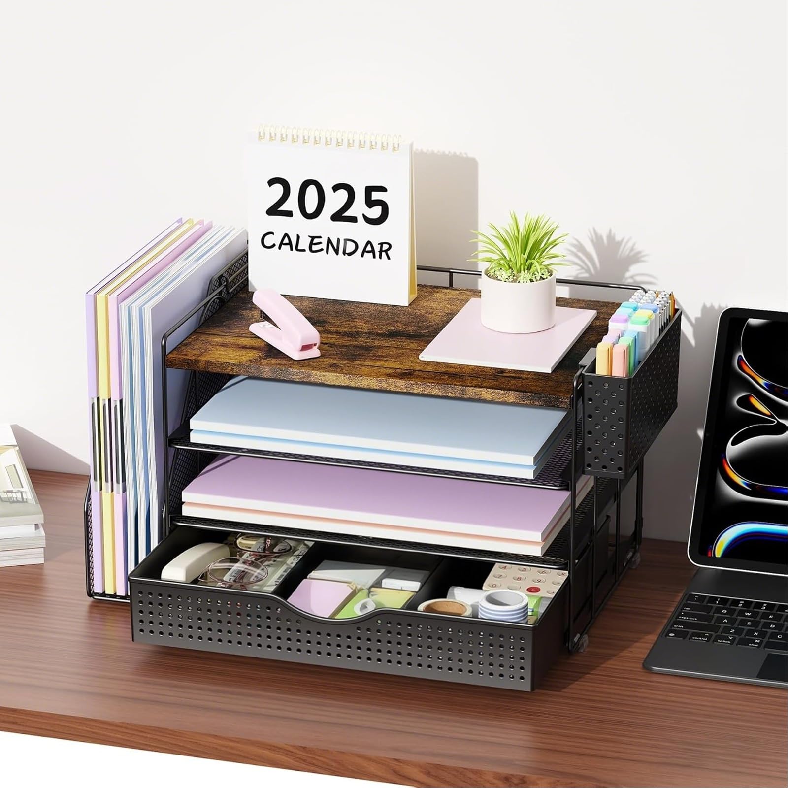 gianotter sliding drawer open storing clips and small supplies securely