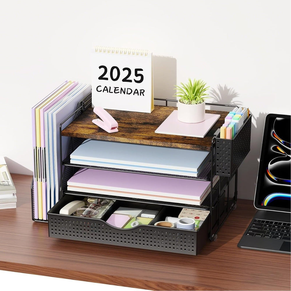 gianotter sliding drawer open storing clips and small supplies securely