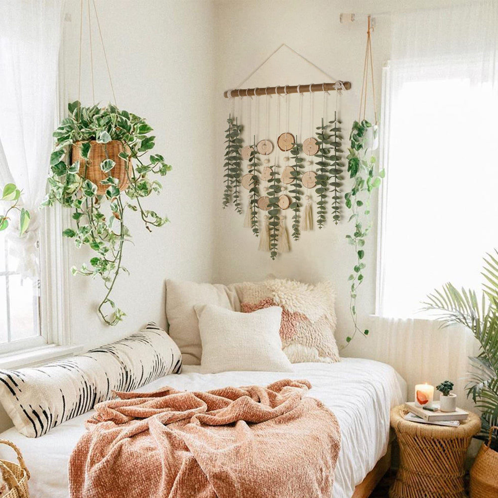 GIAUMA hung in bathroom adds moisture-resistant greenery without upkeep