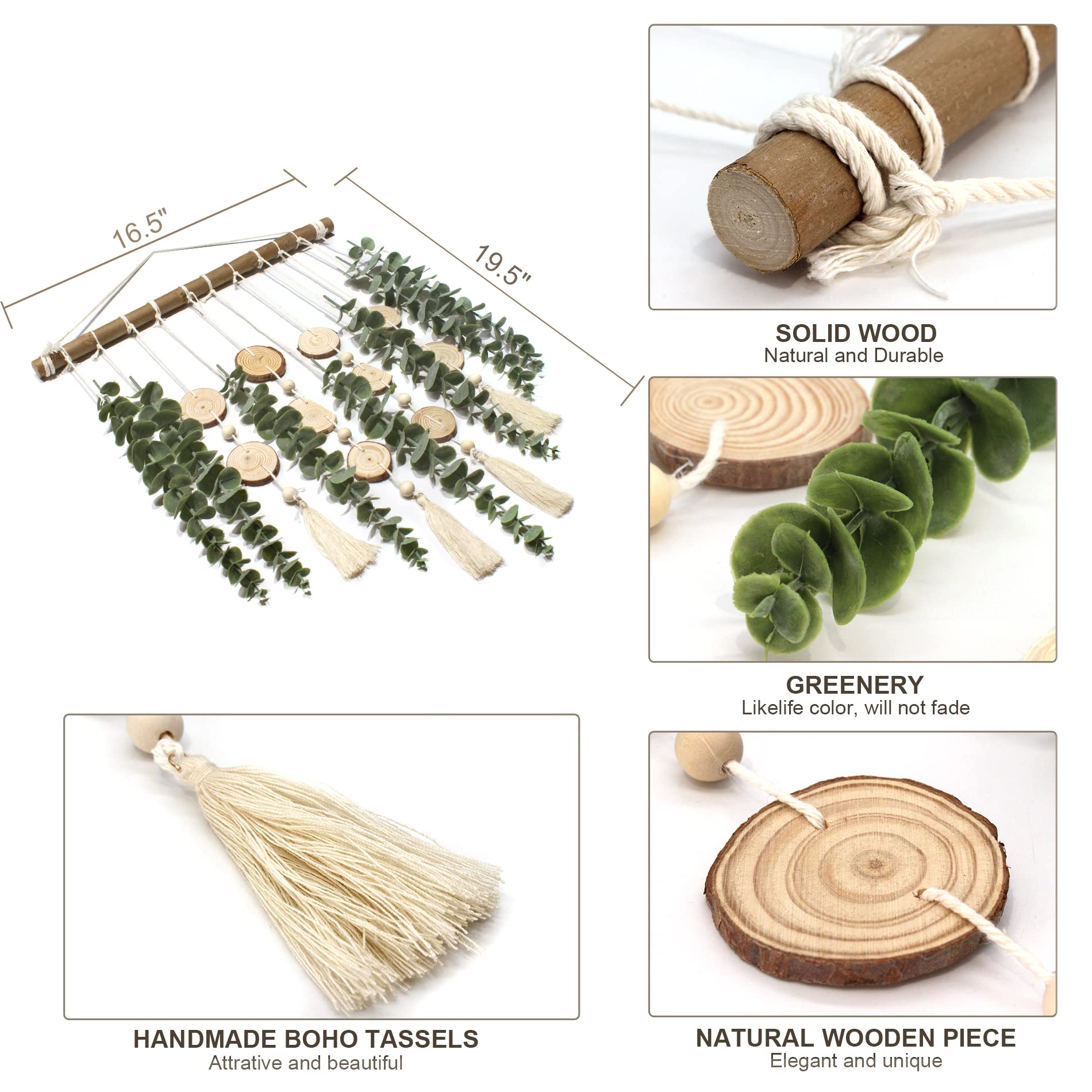 GIAUMA wooden rod with beads highlights handcrafted earthy texture