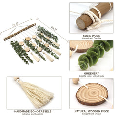 GIAUMA wooden rod with beads highlights handcrafted earthy texture