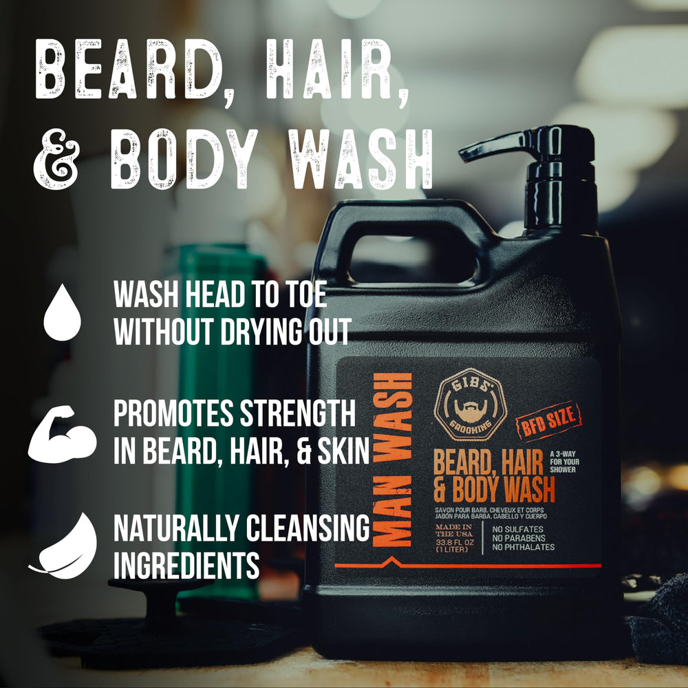 GIBS wash texture pouring from bottle demonstrating rich lather and easy spread