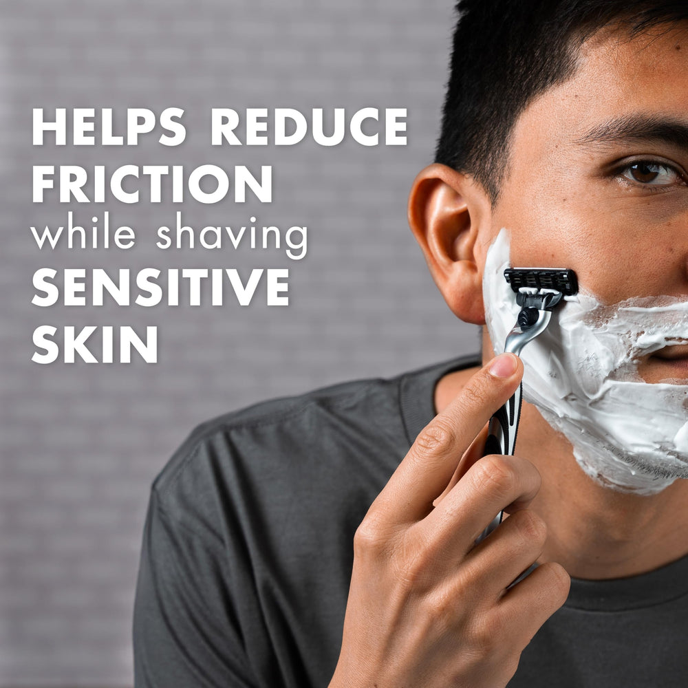 Gillette Foamy results on skin after shave, Gillette leaves skin smooth