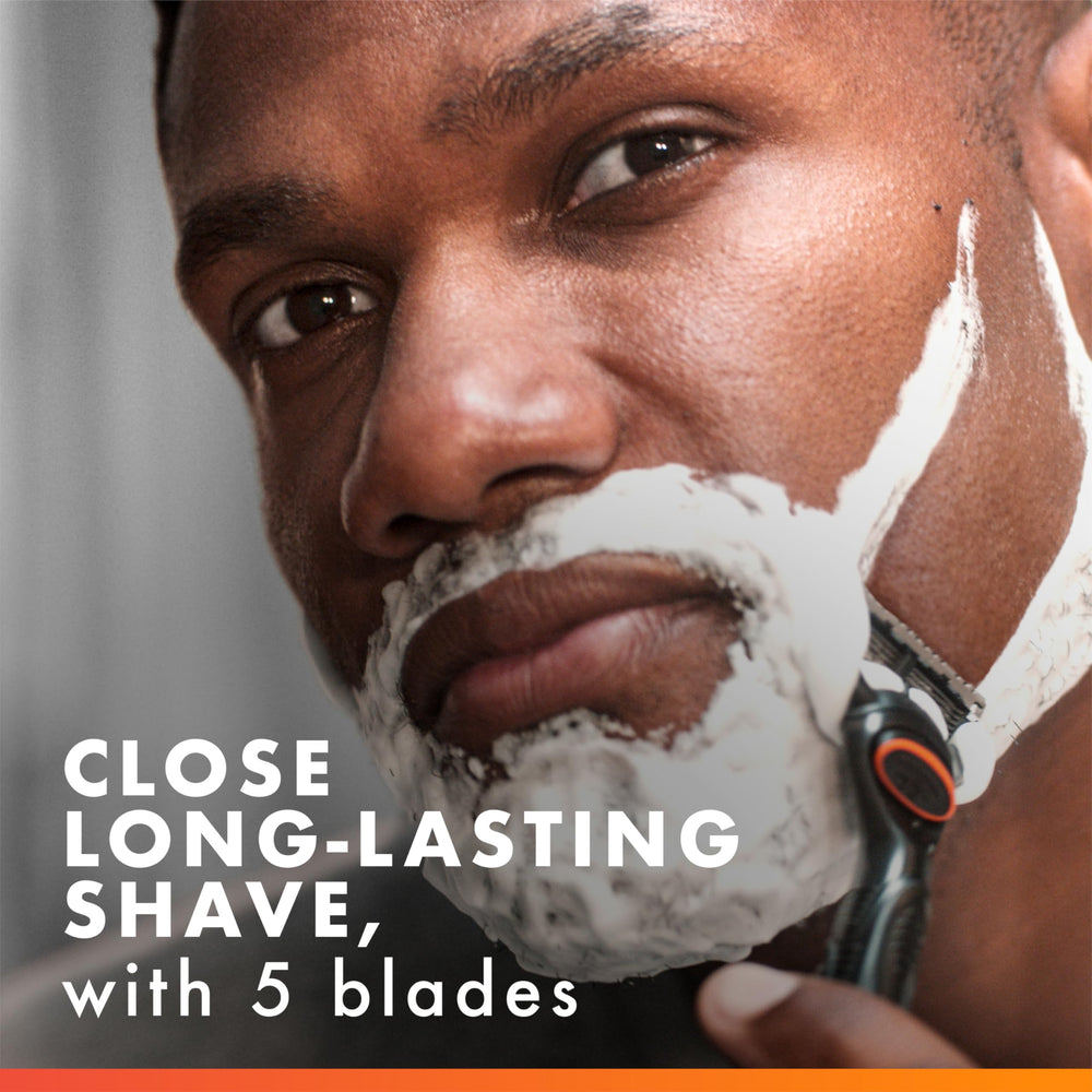 Gillette Fusion5 microfin and microcomb detail smoothing and guiding hair
