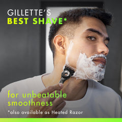 Gillette GilletteLabs macro of blade edges showing five blades for closer, precise cutting