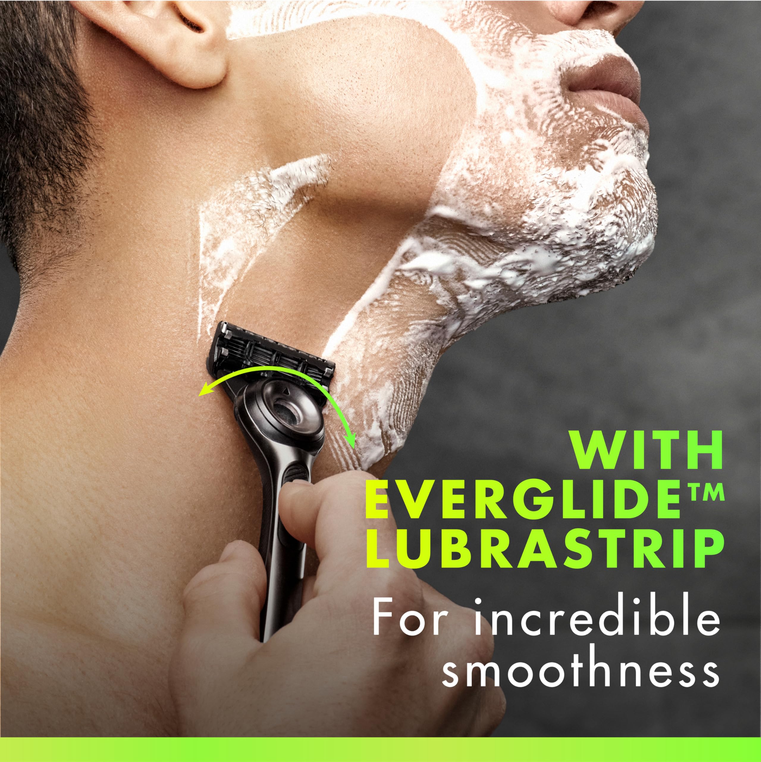 Gillette GilletteLabs cartridge attached to handle demonstrating compatibility and immediate use