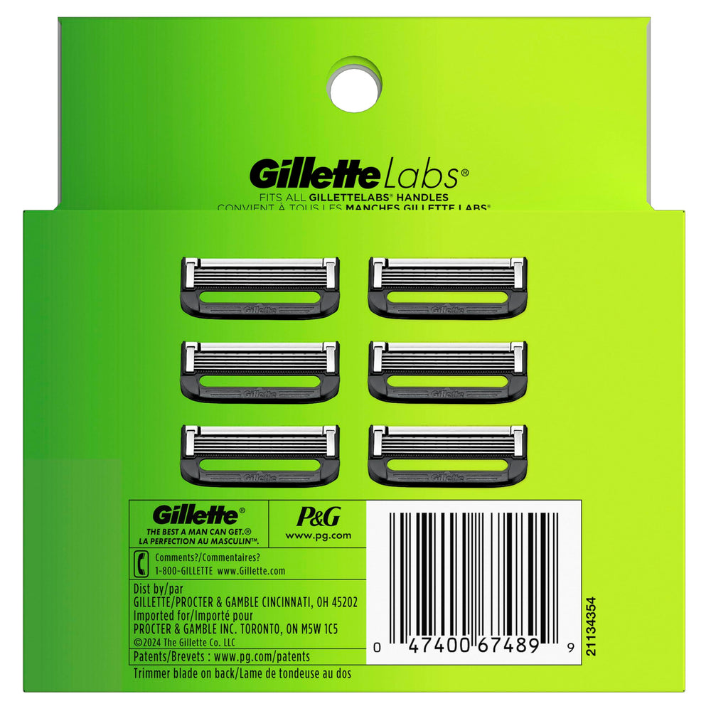 Gillette GilletteLabs lifestyle image of man shaving in mirror showing warm, comfortable shave