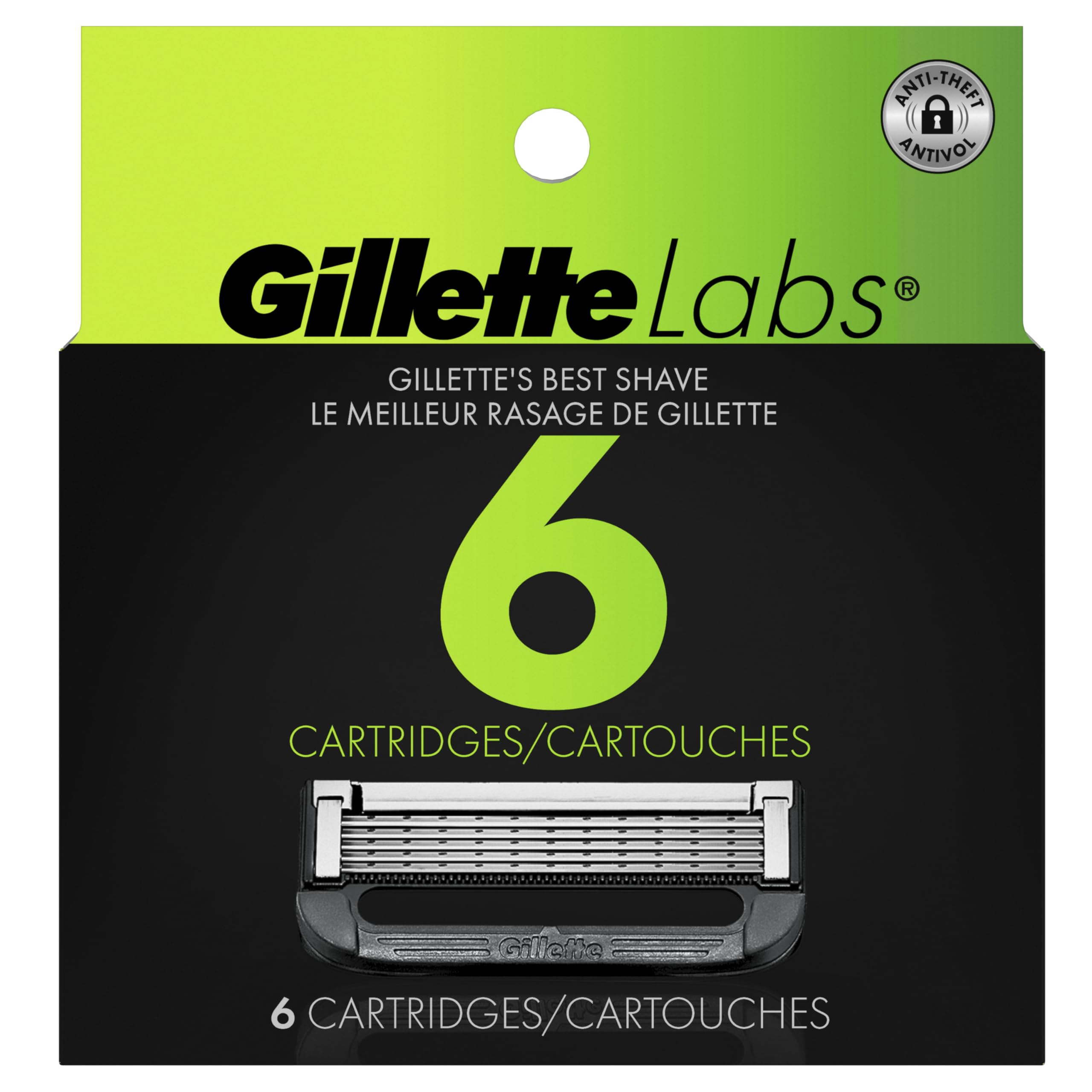 Gillette GilletteLabs lubricating strip texture close-up for smoother glide and reduced irritation