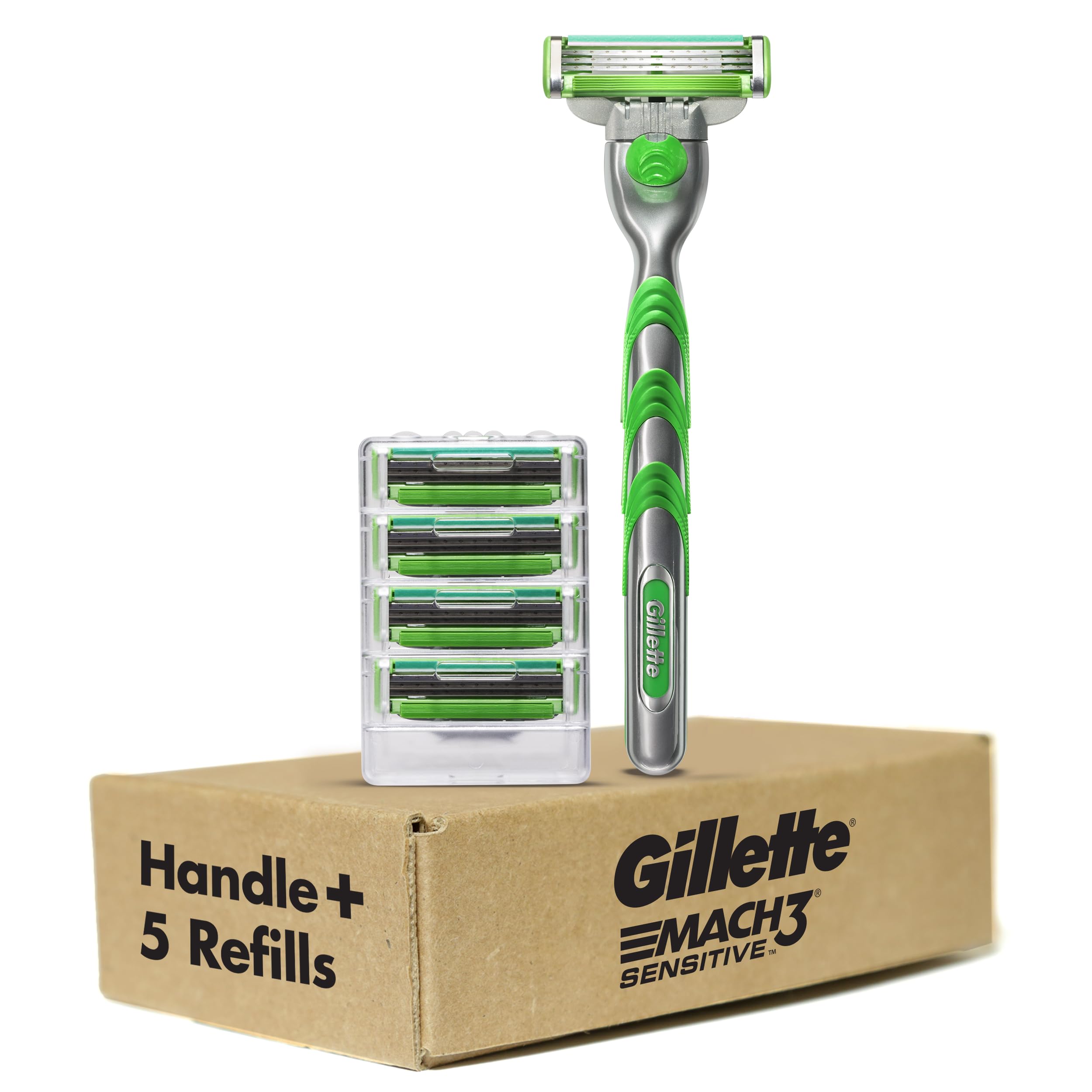 Gillette Mach3 in bathroom setting showing everyday shaving routine comfort