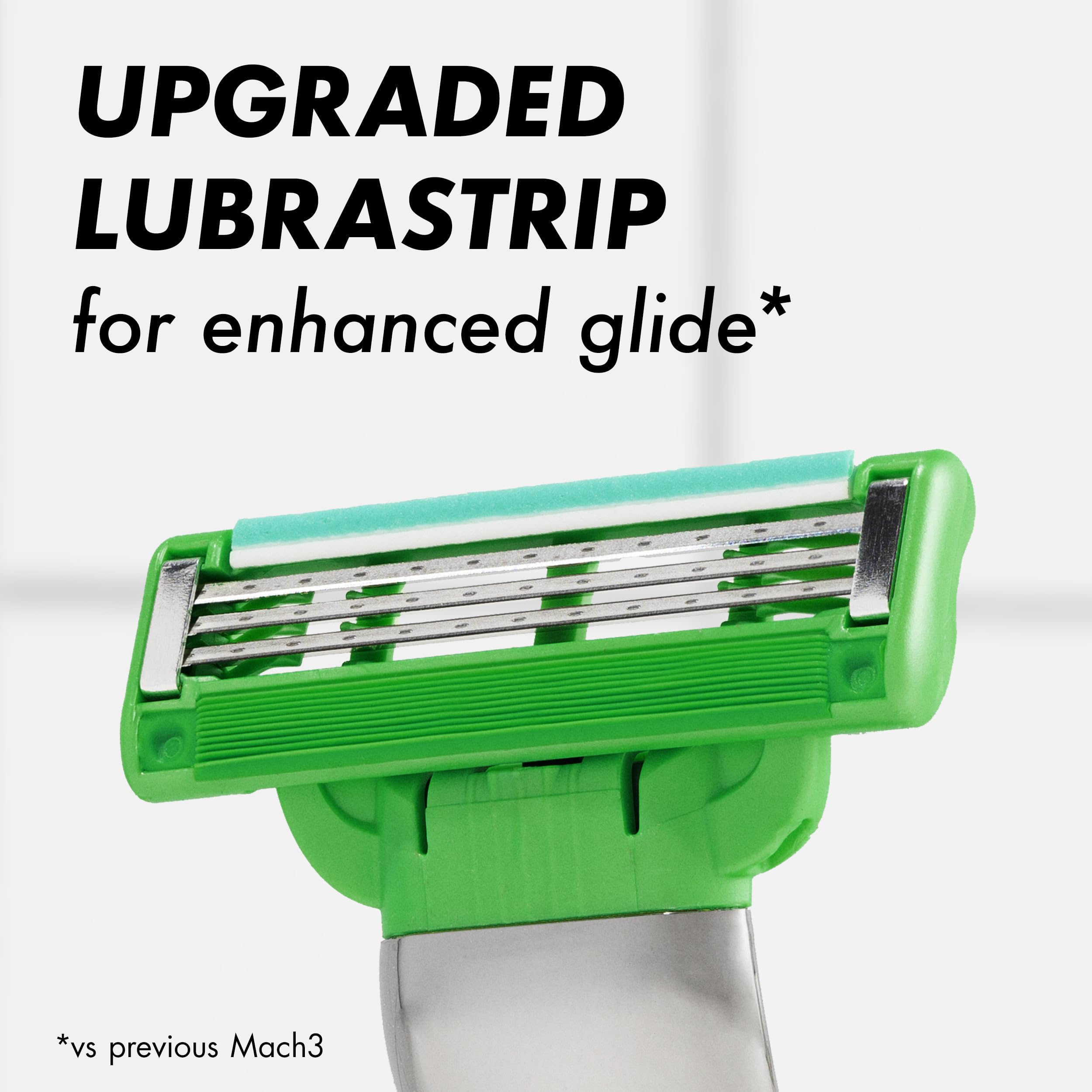 Gillette Mach3 open-blade under running water for easy rinsing and maintenance