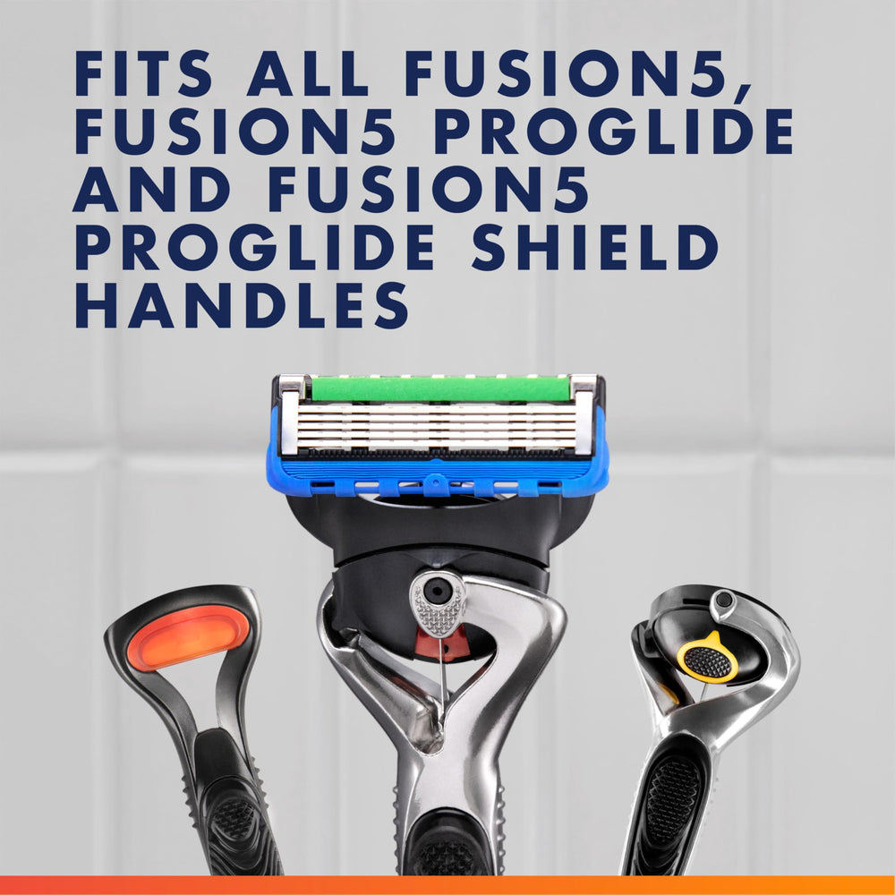 Gillette ProGlide blade edge macro showing ultra-thin blades that reduce friction and tugging