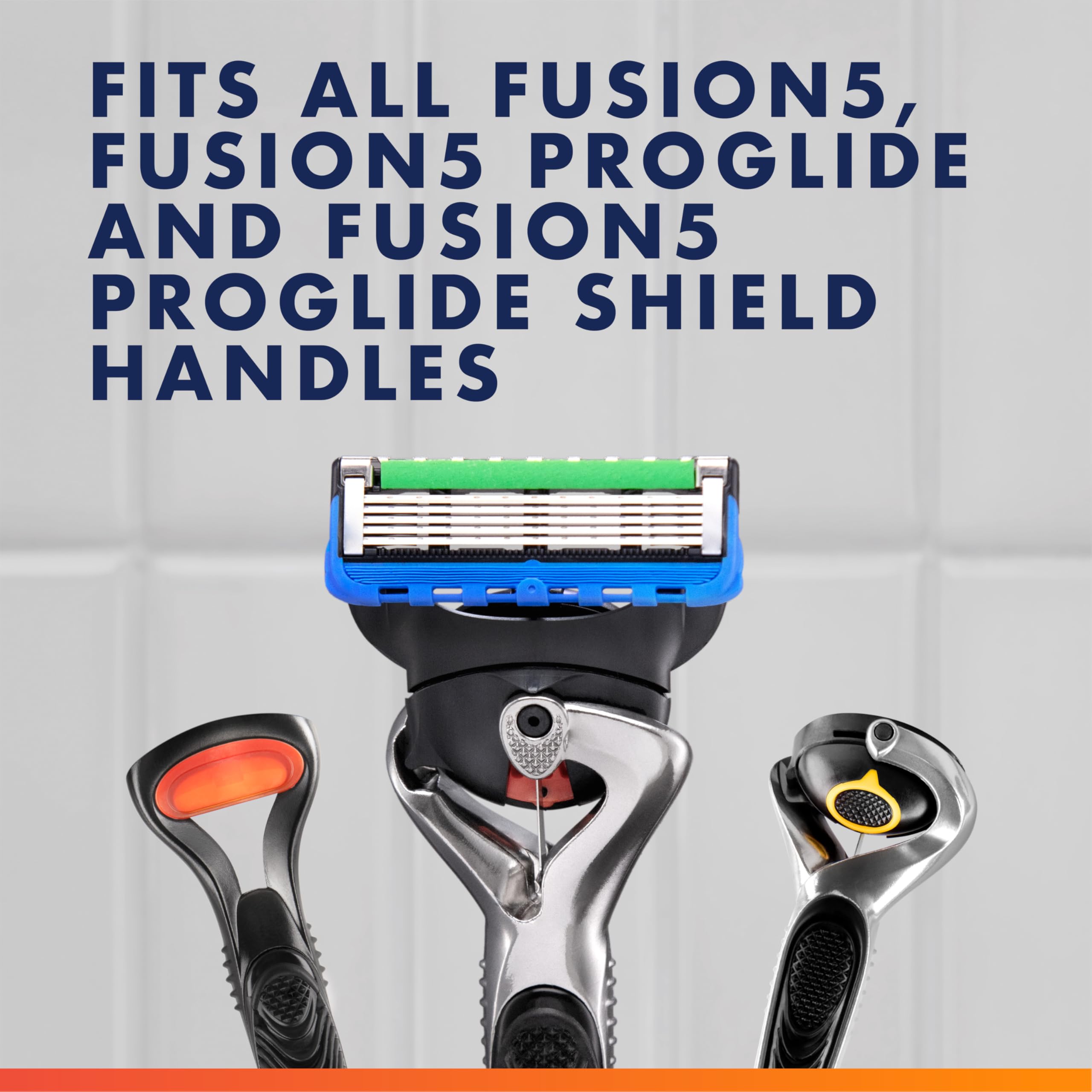Gillette ProGlide microfins and comb detail guiding hair for a closer shave