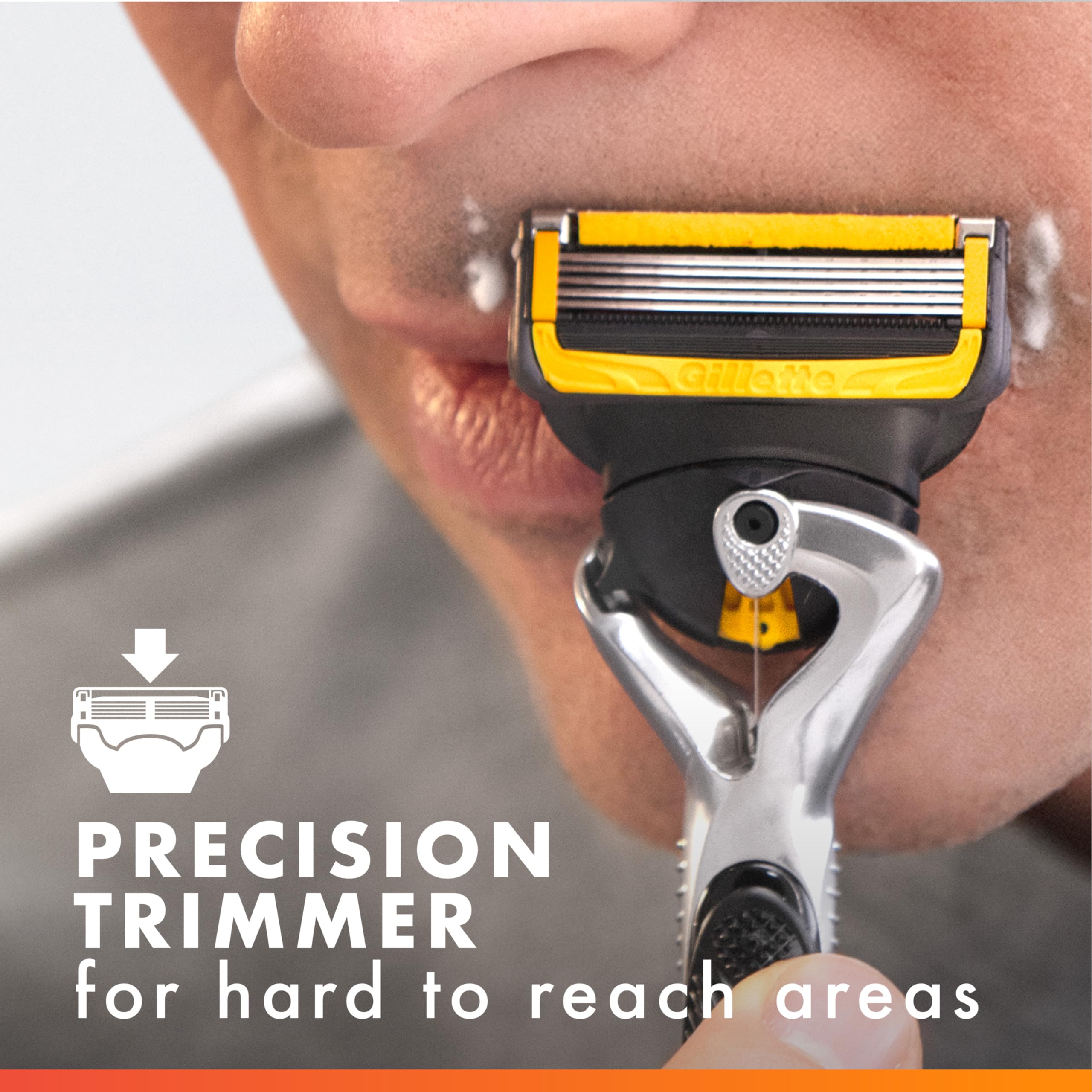 Gillette ProGlide Shield attached to compatible Fusion5 handle for fit verification