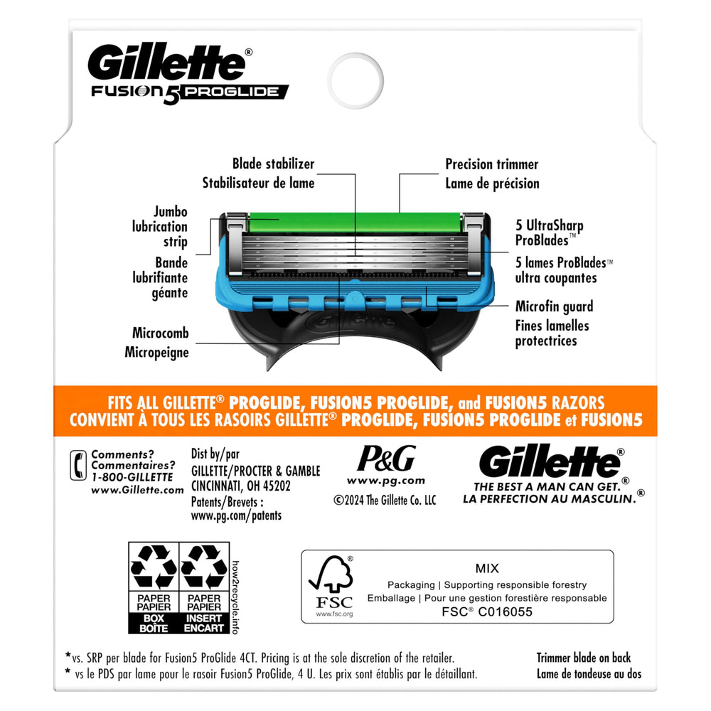 Gillette ProGlide used on face demonstration showing smooth glide and precise trimming results