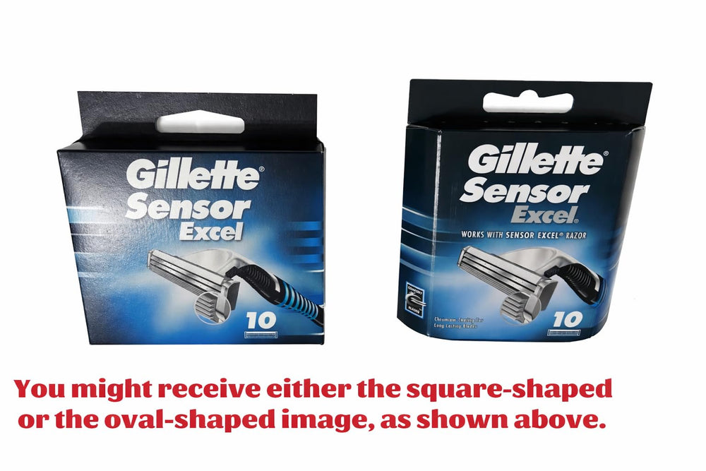 Gillette Sensor Excel next to ruler showing size for accurate fit