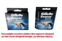 Gillette Sensor Excel next to ruler showing size for accurate fit