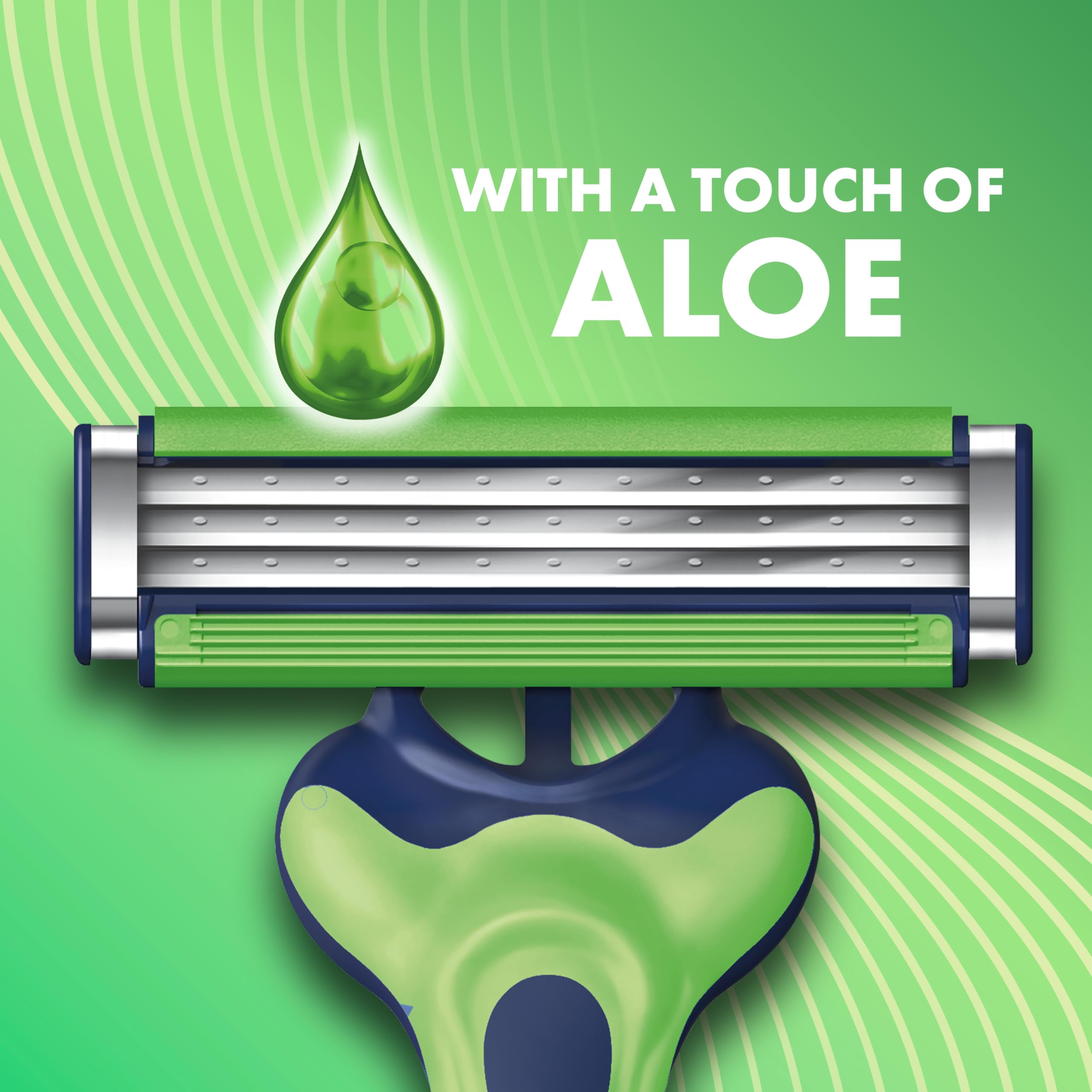 Gillette Sensor3 Sensitive rubber handle texture for secure grip benefit