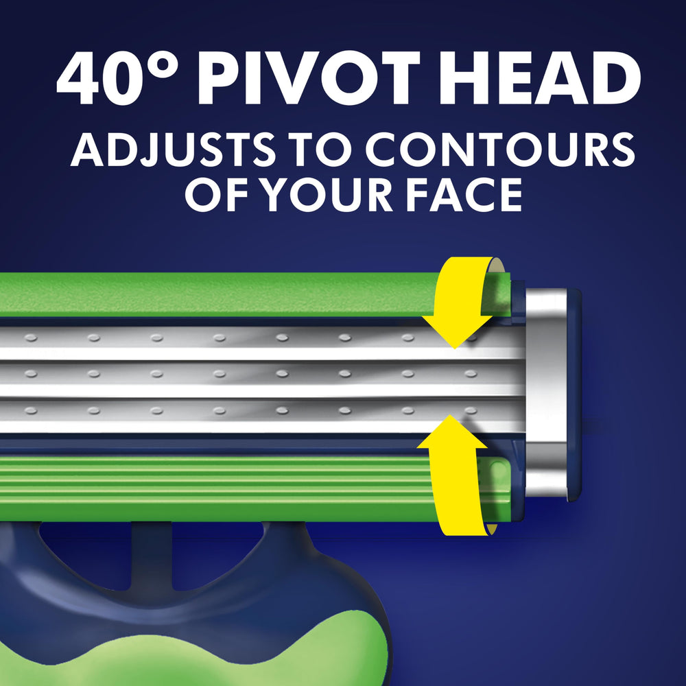 Gillette Sensor3 Sensitive held in hand to show compact scale and portability