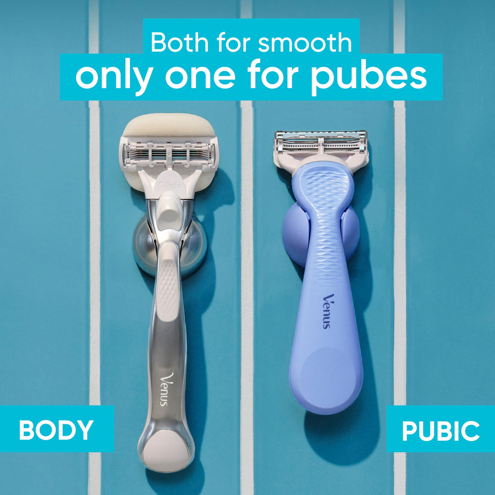 Gillette Venus in-shower use showing controlled shaving for lower irritation