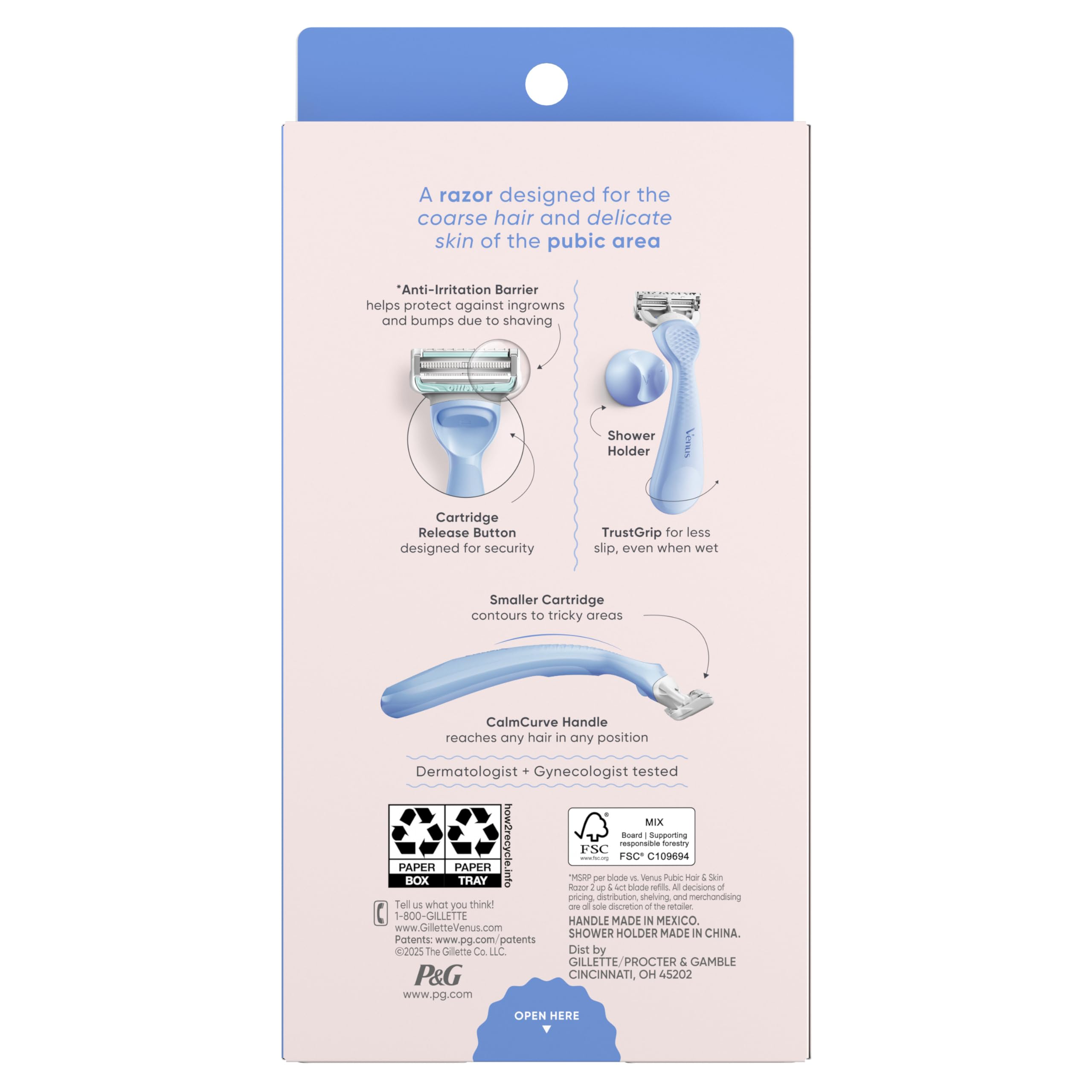 Gillette Venus lifestyle bikini area image conveying comfortable, precise grooming