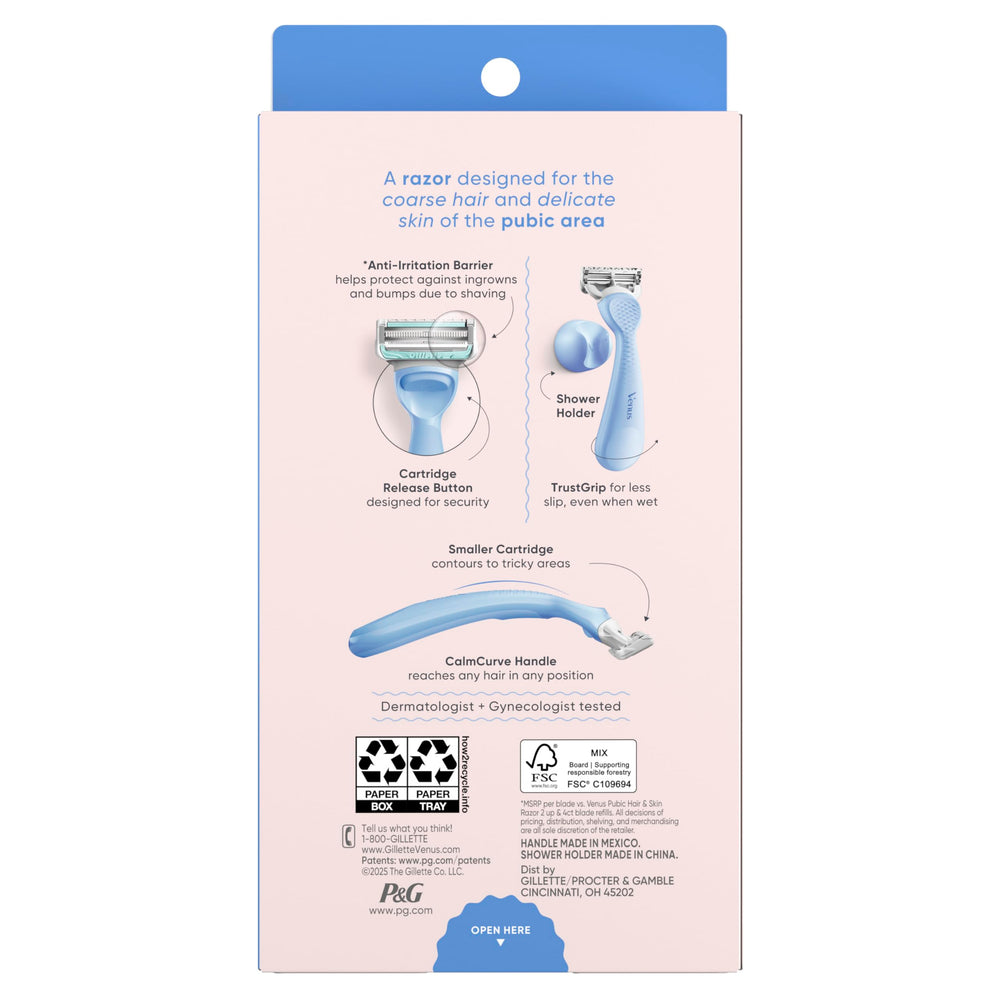 Gillette Venus lifestyle bikini area image conveying comfortable, precise grooming