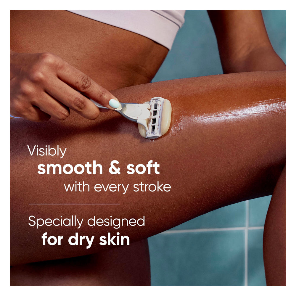 Gillette Venus moisture bar detail with argan oil hint for conditioned skin