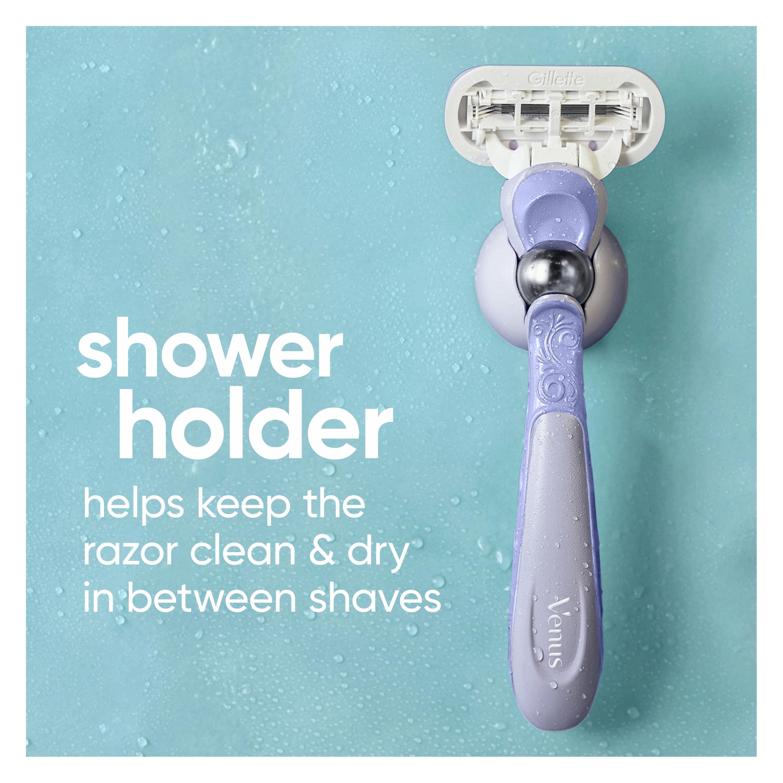 Gillette Venus razor head pivoting in use showing better reach on knees and ankles