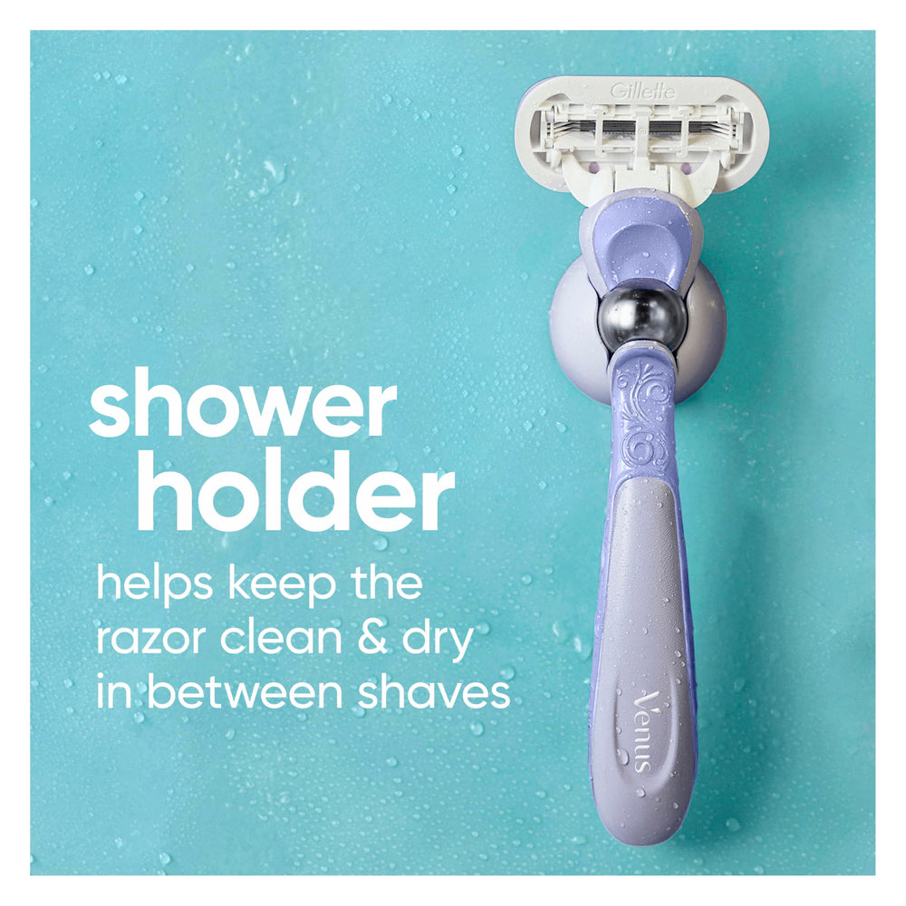 Gillette Venus razor head pivoting in use showing better reach on knees and ankles