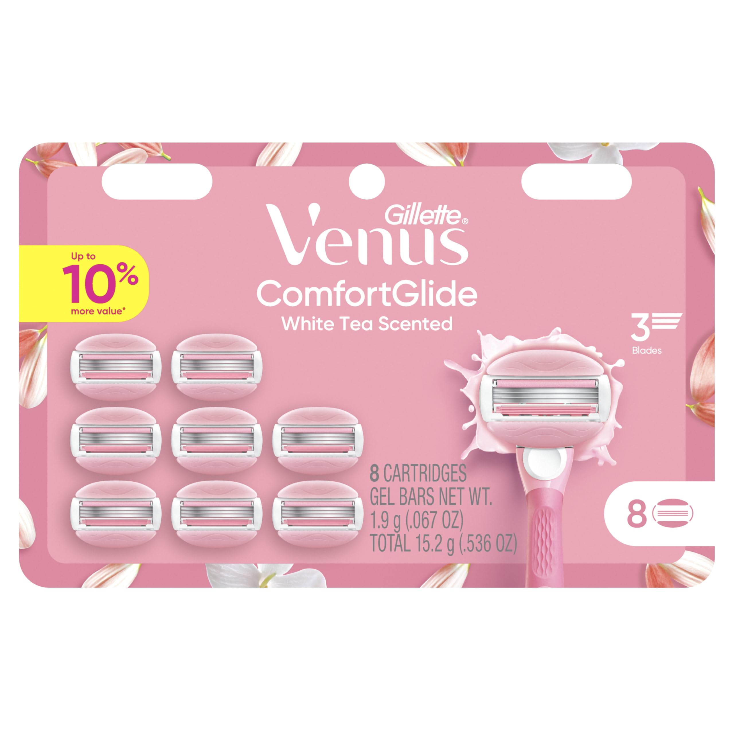 Gillette Venus razor shaving leg illustrating smooth glide benefit