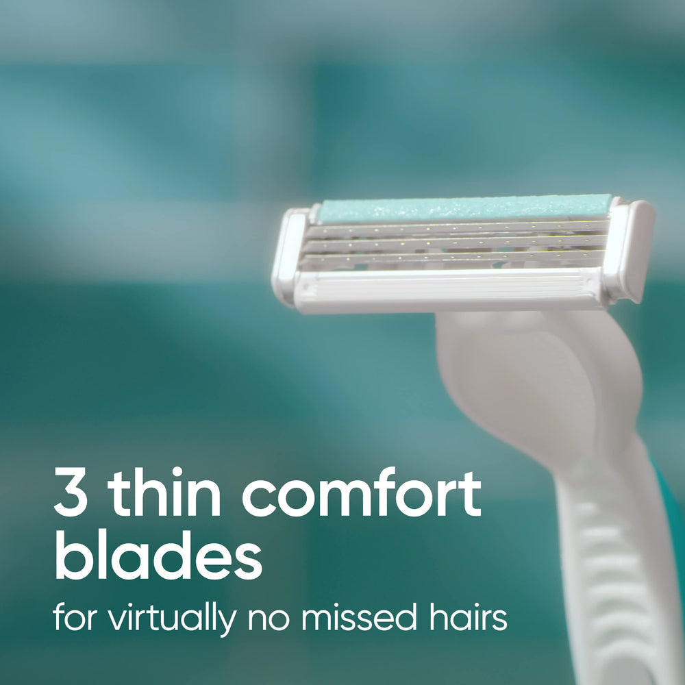 Gillette Venus Lubrastrip detail highlighting glide for sensitive skin