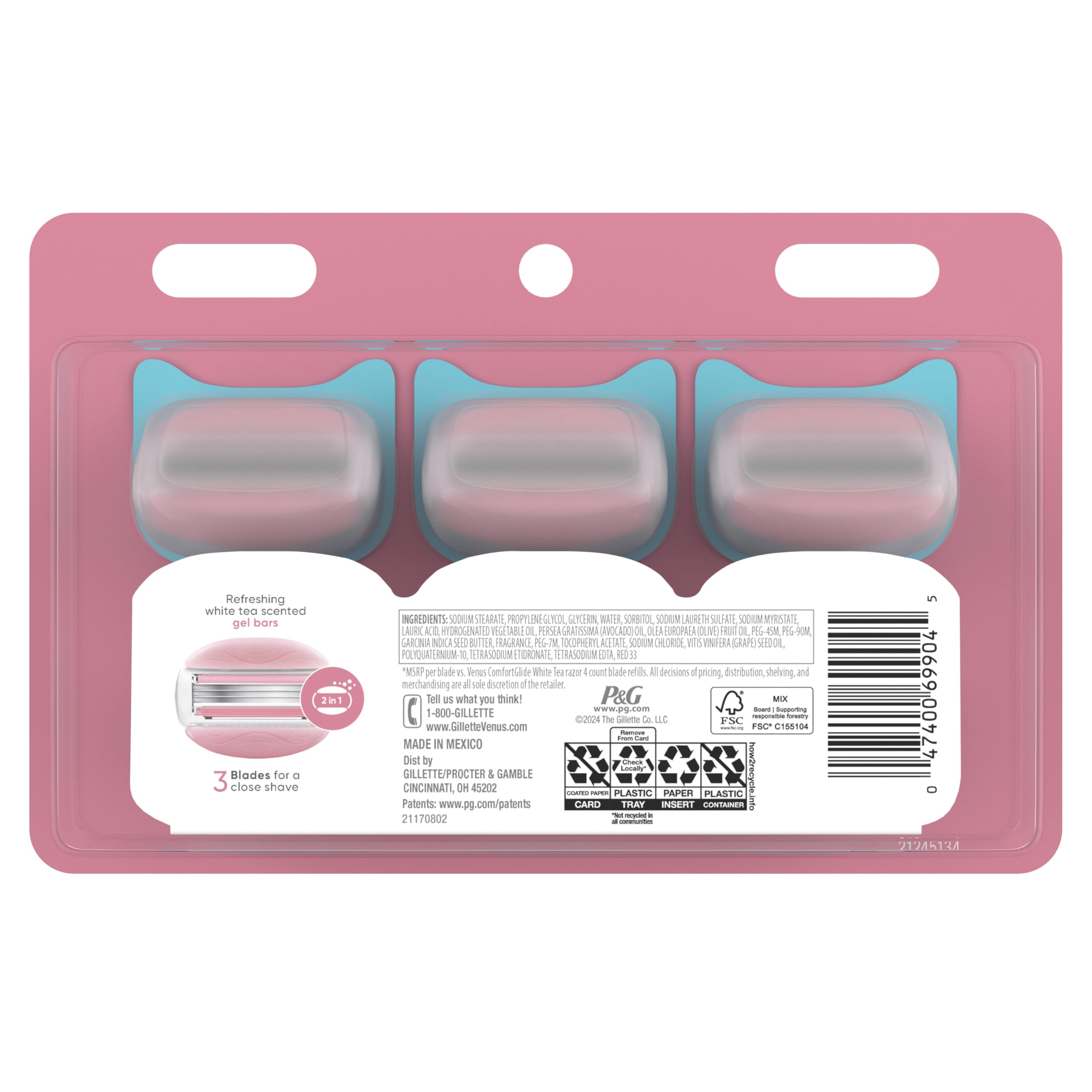 Gillette Venus white tea aroma concept for a refreshing shave