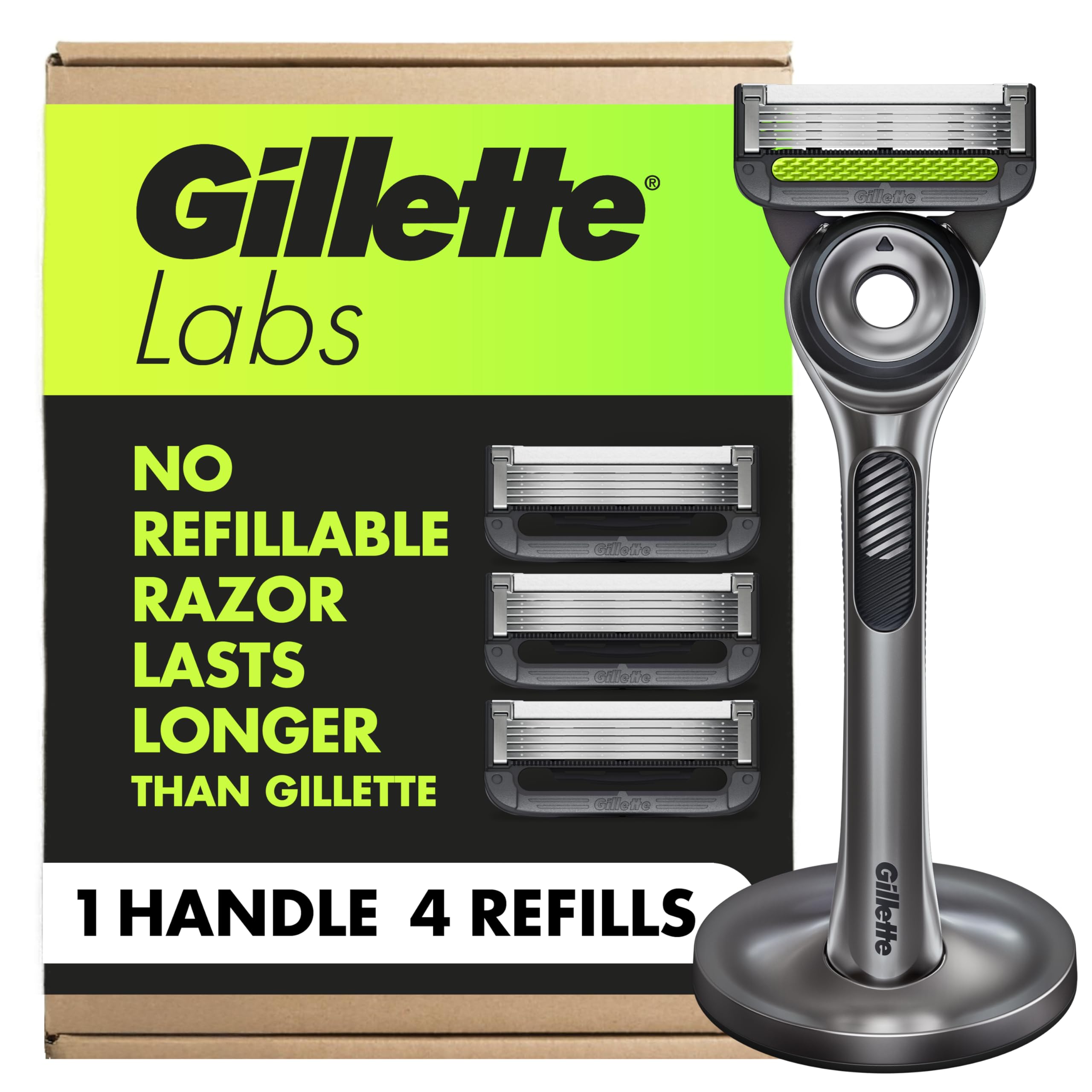 gillette image showing front packaging and included kit benefits