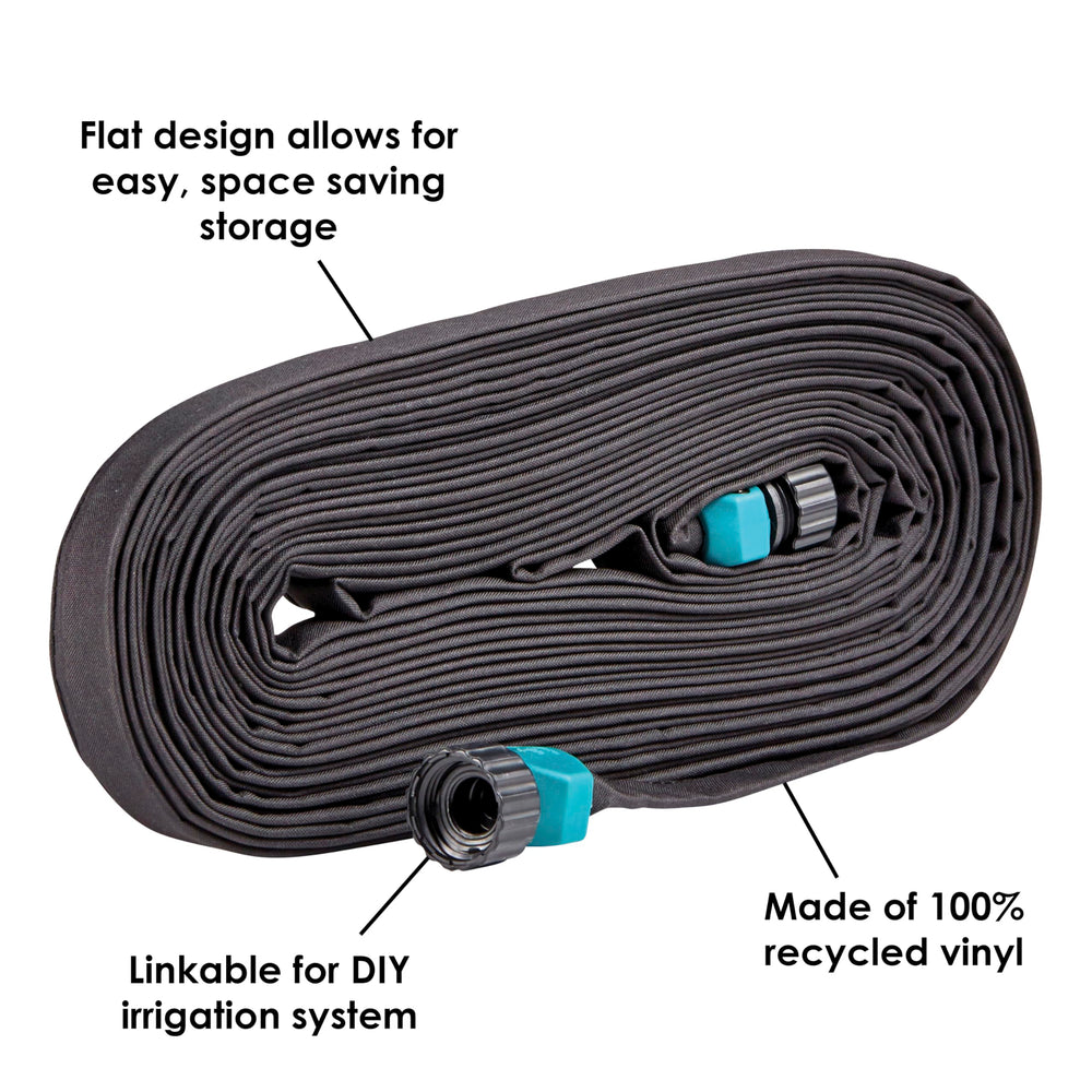 GILMOUR connected hoses forming custom irrigation layout for flexible watering