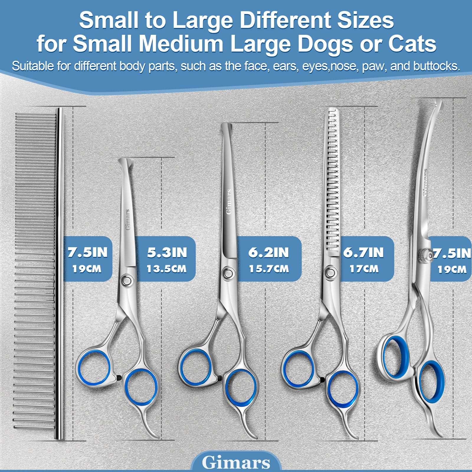 Gimars grooming session lifestyle image demonstrating control and calmer pet