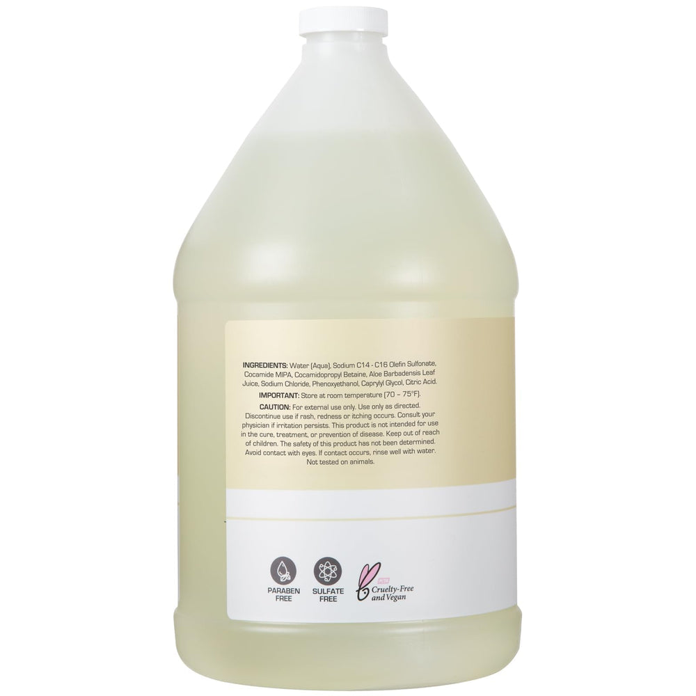 Ginger Lily Farms close-up of shampoo texture showing smooth hydration benefits
