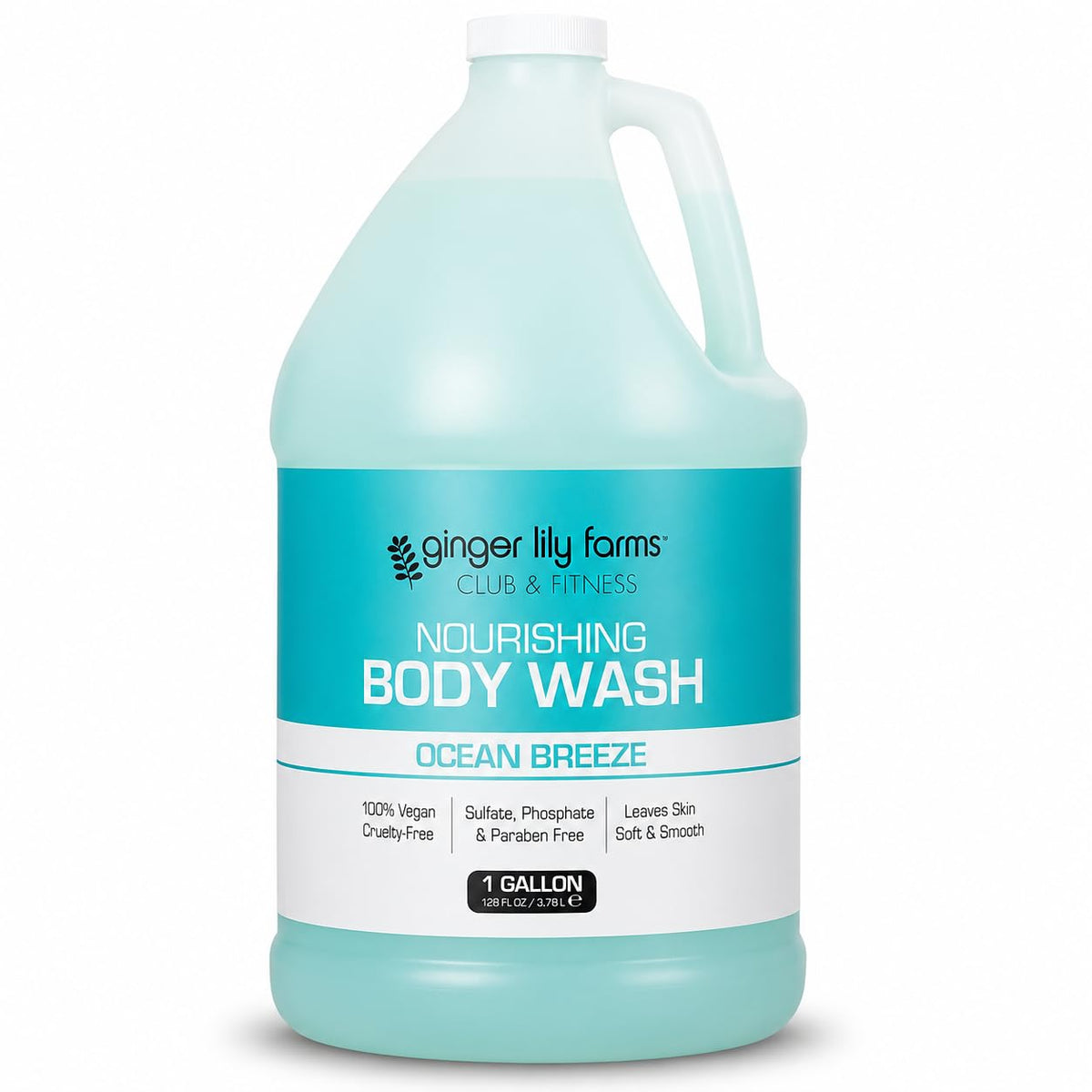Ginger Lily Farms front label showing product name and scent for easy identification