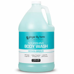 Ginger Lily Farms front label showing product name and scent for easy identification