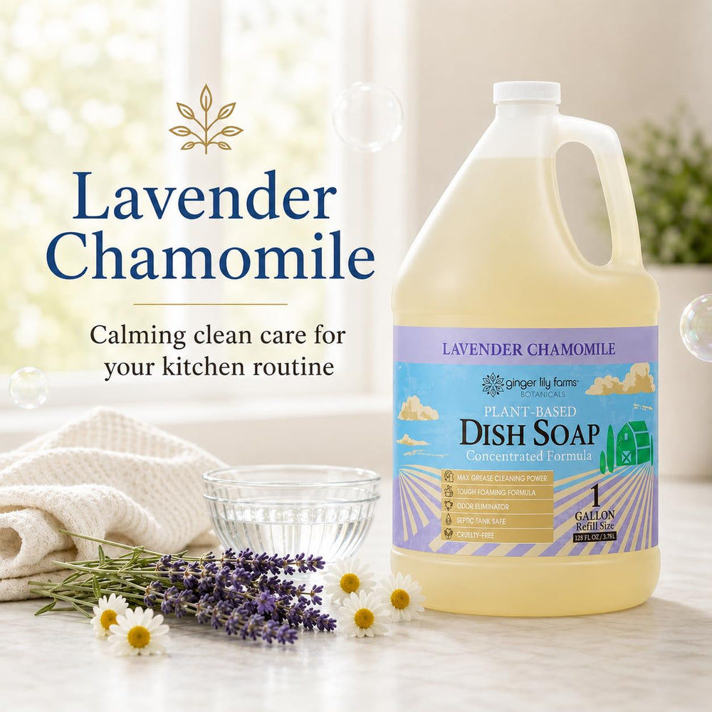 Ginger Lily Farms pour spout detail for easy refilling benefit
