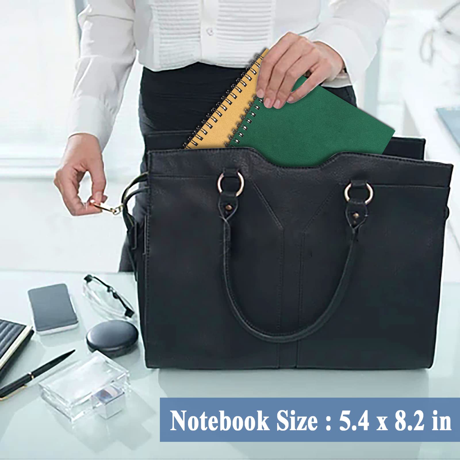 GINMLYDA held in hand showing A5 size for easy portability and use