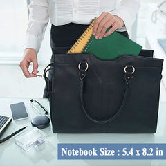 GINMLYDA held in hand showing A5 size for easy portability and use