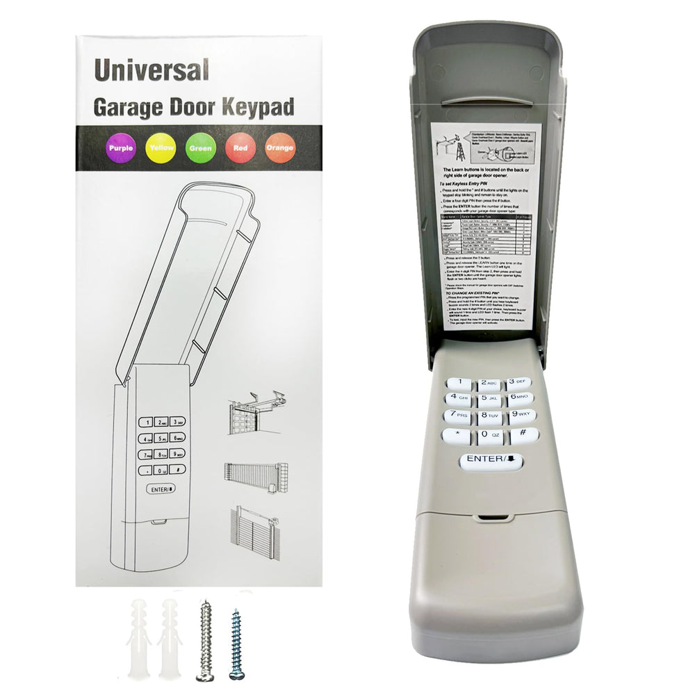 GIOATY keypad front view showing keypad and screen for easy access