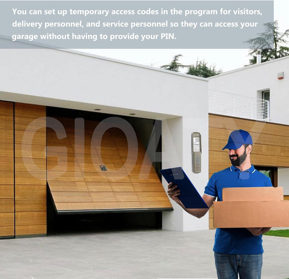 GIOATY keypad next to a ruler for size and scale to confirm fit on wall