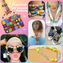 Gionlion spread of 48 colorful pony beads illustrating variety for creative projects